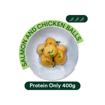 Salmon and Chicken Balls